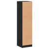 vidaXL Highboard mit Glast&uuml;r Schwarz 35x37x142 cm