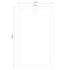 vidaXL Duschtasse ABS Rechteckig Wei&szlig; 70&times;120 cm