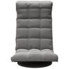 vidaXL Bodenstuhl Drehbar Dunkelgrau Samt