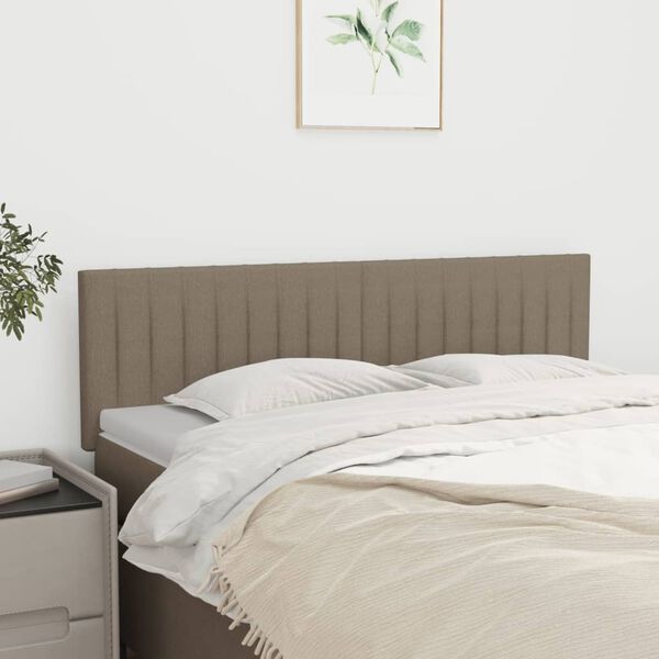 vidaXL Kopfteile Taupe 144x5x78/88 cm Stoff