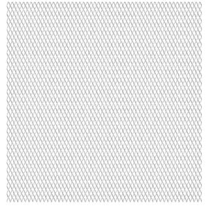 vidaXL Gittermatte Streckmetall Edelstahl 100x85 cm 20x10x2 mm