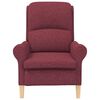 vidaXL Sessel Weinrot 76 x 94 x 102 cm Stoff
