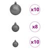 vidaXL K&uuml;nstlicher vorbeleuchteter Weihnachtsbaum Gr&uuml;n 180 cm