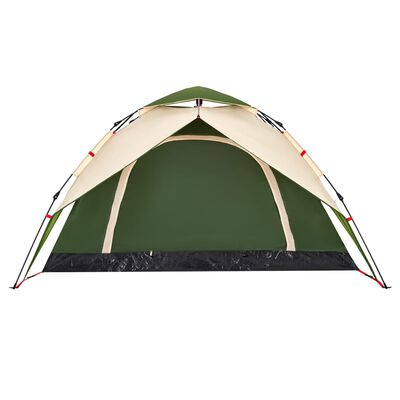 vidaXL Kuppel-Campingzelt 4 Personen Grün Quick Release