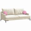 vidaXL Sitzkissen 2 pcs Rosa &Oslash;30 x 13 cm Stoff
