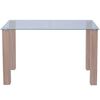 vidaXL Esstisch Glas 120x60x75 cm