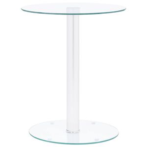 vidaXL Couchtisch Transparent 40 cm Hartglas