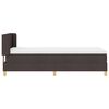 vidaXL Boxspringbett mit Matratze Dunkelbraun 190 x 90 cm Polyester