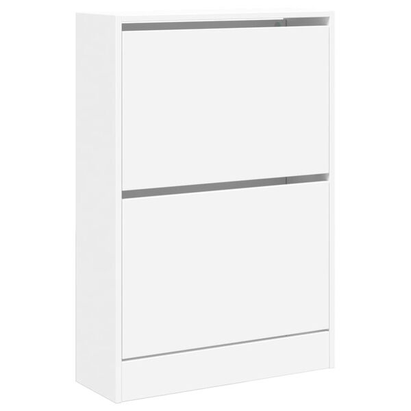 vidaXL Schuhschrank Wei&szlig; 60x21x87,5 cm Holzwerkstoff