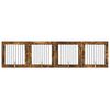 vidaXL Hundetor mit St&auml;ndern 4 pcs Ger&auml;ucherte Eiche 80 x 80 cm