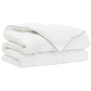 vidaXL Winterbettdecke Wei&szlig; 135 x 200 cm Bambus