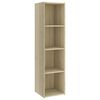 vidaXL TV-Schr&auml;nke 3 Stk. Sonoma-Eiche 142,5x35x36,5 cm Holzwerkstoff