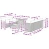 vidaXL Garten-Sofa-Set mit Kissen 11 pcs Beige und Hellgrau