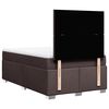 vidaXL Boxspringbett mit Matratze Dunkelbraun 120x190 cm Stoff
