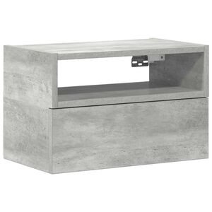 vidaXL Wand-Nachttisch Betongrau 45x26x28,5 cm