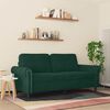 vidaXL 2-Sitzer-Sofa Dunkelgrün 140 cm Samt