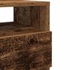 vidaXL Nachttisch mit 2 Schubladen Altholz-Optik 40x33x60 cm