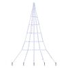 vidaXL LED Weihnachtsbaum mit Erdspie&szlig;en Blau 306 cm Metall