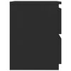 vidaXL Nachttische 2 Stk. Schwarz 30×30×40 cm Holzwerkstoff