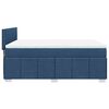 vidaXL Boxspringbett mit Matratze Blau 140x200 cm Stoff