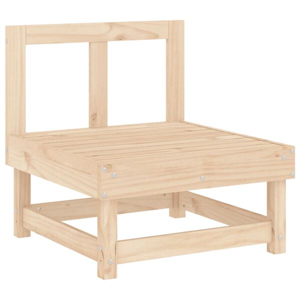 vidaXL 7-tlg. Garten-Lounge-Set Massivholz Kiefer