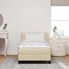 vidaXL Boxspringbett mit Matratze mit Matratze Creme 100 x 200 cm