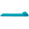 vidaXL Stuhlkissen Uni 2 pcs T&uuml;rkis 58 x 77 x 4,5 cm Oxford-Stoff