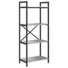vidaXL B&uuml;cherregal 4 Ebenen 56 x 34 x 133,5 cm Holzwerkstoff