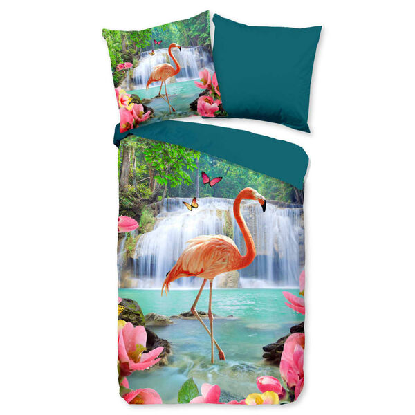 Pure Bettw&auml;sche-Set FLAMINGO 135x200 cm