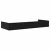vidaXL Bettrahmen Schwarz Eichen-Optik 90 x 200 cm Holzwerkstoff