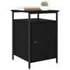 vidaXL Nachttisch 2 pcs Schwarz Eichen-Optik 40 x 42 x 60cm
