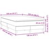 vidaXL Boxspringbett mit Matratze Rosa 120x220 cm Samt