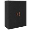 vidaXL Highboard Schwarz Eichen-Optik 69,5 x 34 x 180 cm Holzwerkstoff