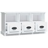vidaXL TV-Schrank Wei&szlig; 100x35x50 cm Holzwerkstoff