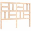 vidaXL Massivholzbett mit Kopfteil 140x190 cm