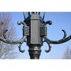 vidaXL Gartenlaterne 2-flammig 230 cm Dunkelgr&uuml;n/Schwarz Aluminium