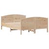 vidaXL Massivholzbett ohne Matratze 150x200 cm Kiefernholz