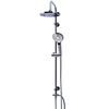 RIDDER Duschset Regendusche und Massage-Duschkopf Bahamas Chrom 91440