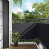 vidaXL Balkonsichtschutz Schwarz 100 x 500 cm Oxford-Stoff