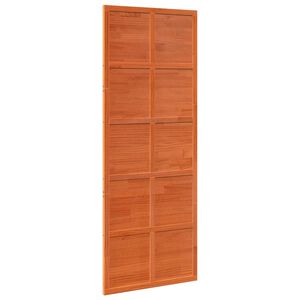 vidaXL Scheunent&uuml;r Wachsbraun 80 x 208 cm Massives Kiefernholz