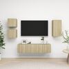 vidaXL 5-tlg. TV-Schrank-Set Sonoma-Eiche Holzwerkstoff