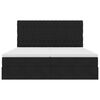 vidaXL Aufbewahrungsbett mit Matratze Schwarz 180 x 200 cm Samt