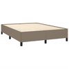 vidaXL Bettgestell ohne Matratze Taupe 140x200 cm Stoff