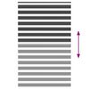 vidaXL Doppelrollo Schwarz 140x200 cm Stoffbreite 135,9 cm Polyester