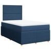 vidaXL Boxspringbett mit Matratze Blau 120x190 cm Stoff