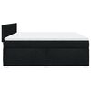 vidaXL Boxspringbett mit Matratze Schwarz 180x200 cm Stoff
