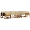 vidaXL Outdoor-Sofagarnitur 8 Stk. Natur und Beige