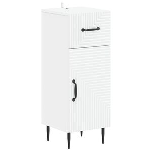 vidaXL Badezimmer Aufbewahrungsschrank HAARLEM Wei&szlig; 30 x 31 x 80 cm