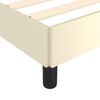 vidaXL Bettgestell ohne Matratze Creme 120x190 cm Kunstleder