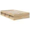 vidaXL Bettrahmen Sonoma 120 x 200 cm Massives Kiefernholz